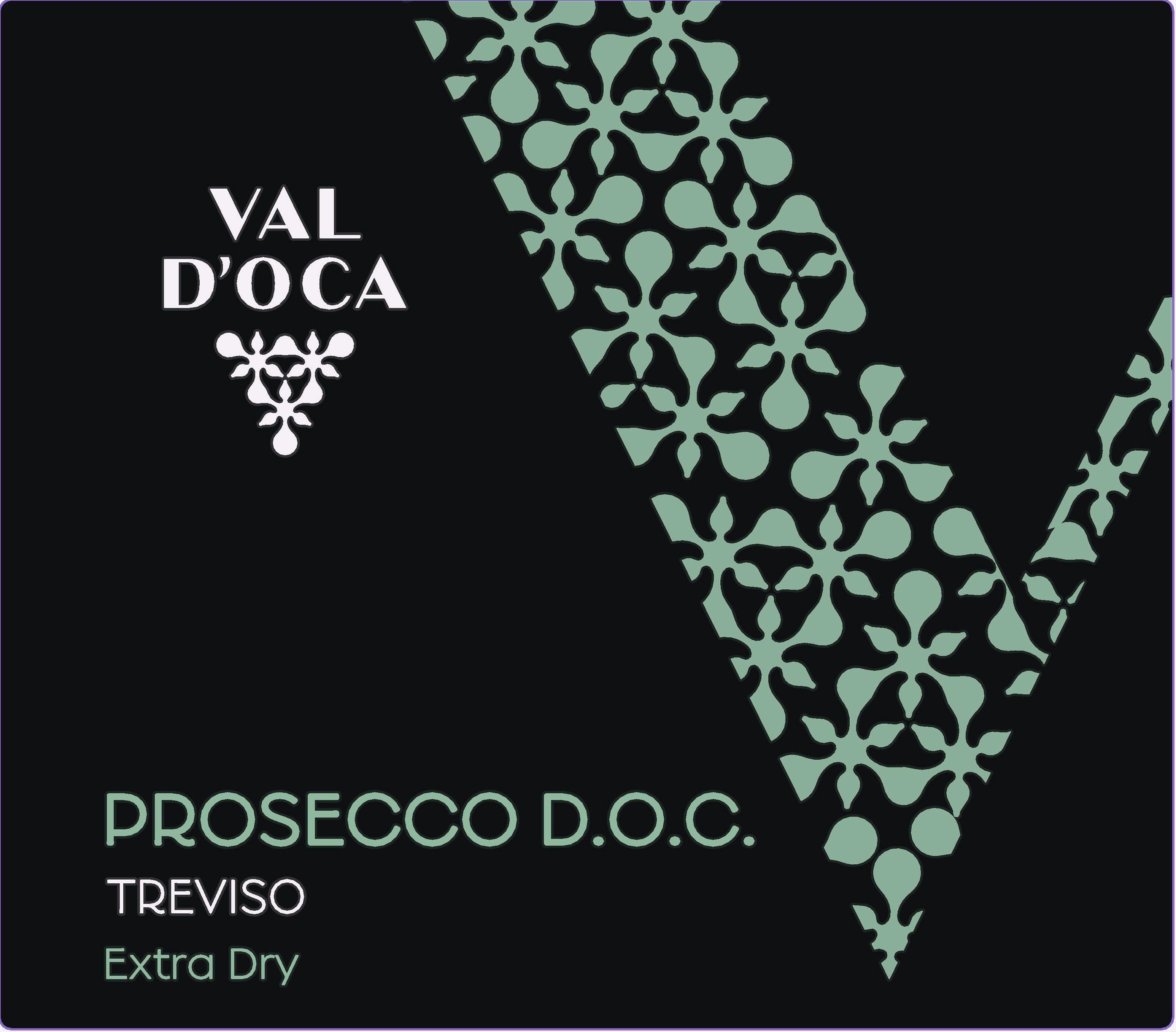 TABC label artwork for VAL D'OCA TREVISO EXTRA DRY PROSECCO DOC