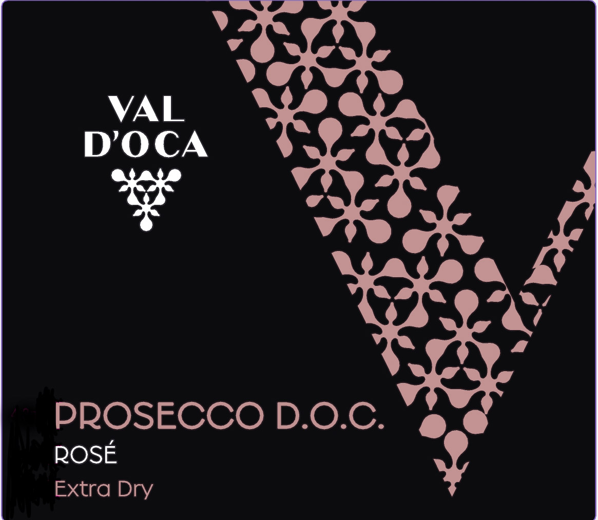 TABC label artwork for VAL D'OCA PROSECCO ROSE EXTRA DRY DOC