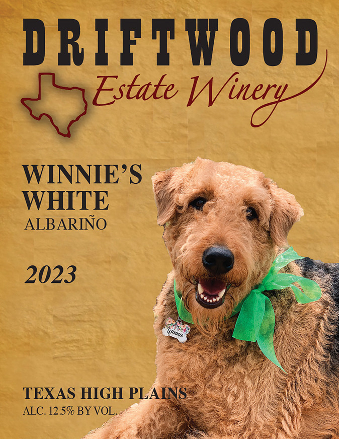 TABC label artwork for Driftwood Estate Winery Winnie's White