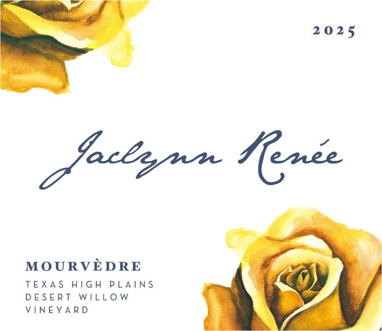 TABC label artwork for Jaclynn Renee Mourvèdre