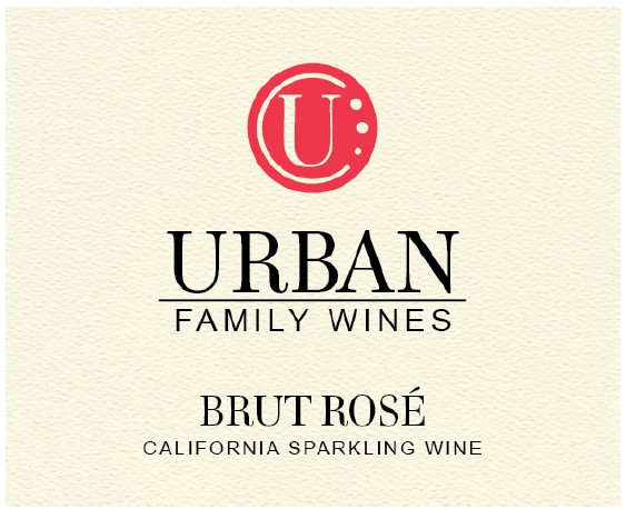 TABC label artwork for Urban Family Wines NV Brut Rose