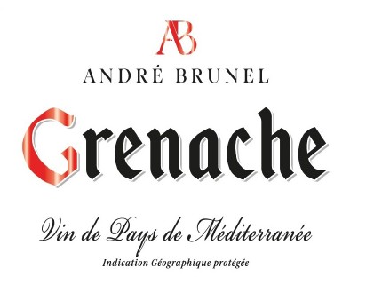TABC label artwork for Andre Brunel Cuvee Grenache Vin De Pays De Mediterranee