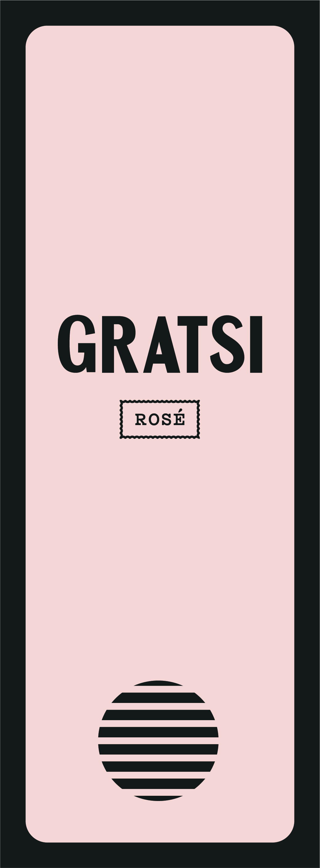 TABC label artwork for Gratsi Live Slow Rose