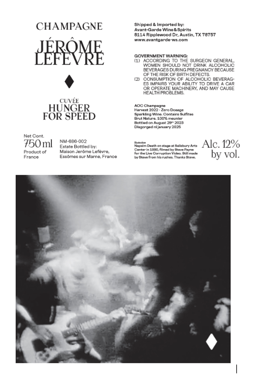 TABC label artwork for JEROME LEFEVRE