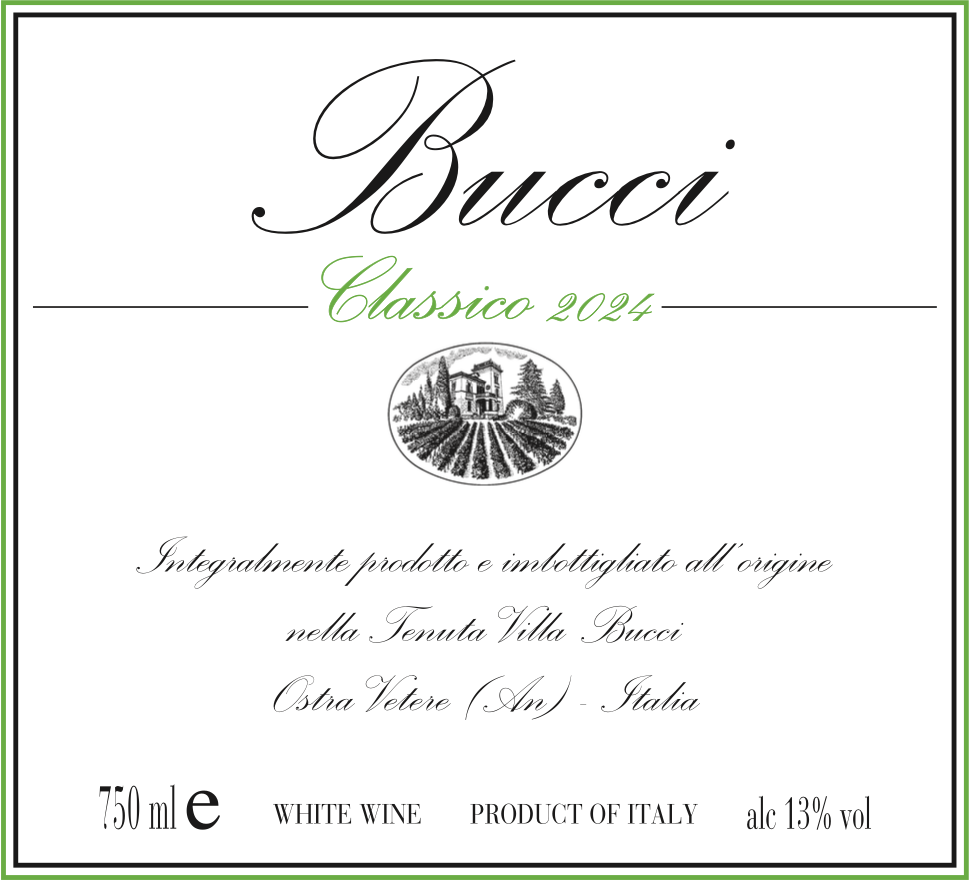 TABC label artwork for Villa Bucci Verdicchio Castelli di Jesi DOC Classico Superiore