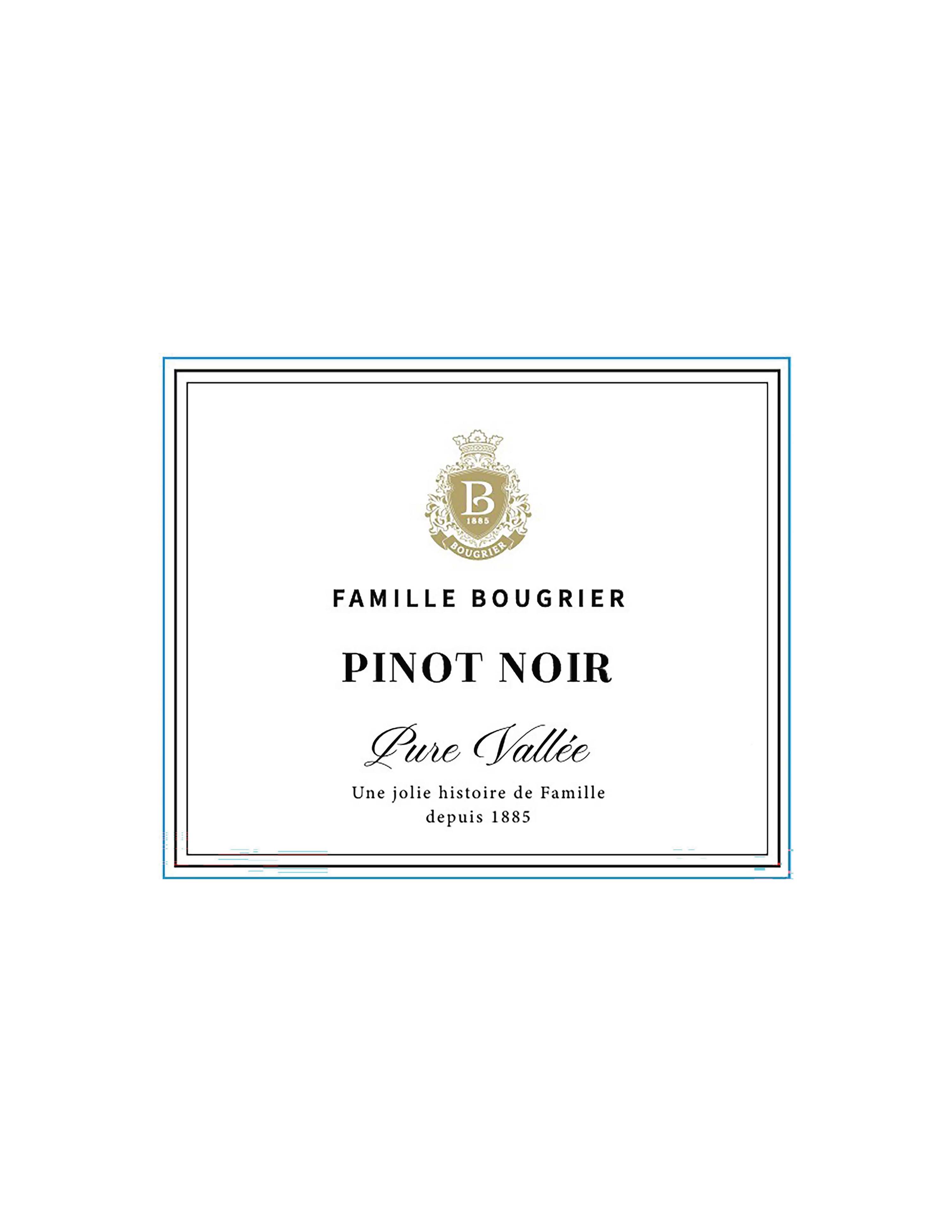 TABC label artwork for Famille Bougrier Pure Vallee Pinot Noir