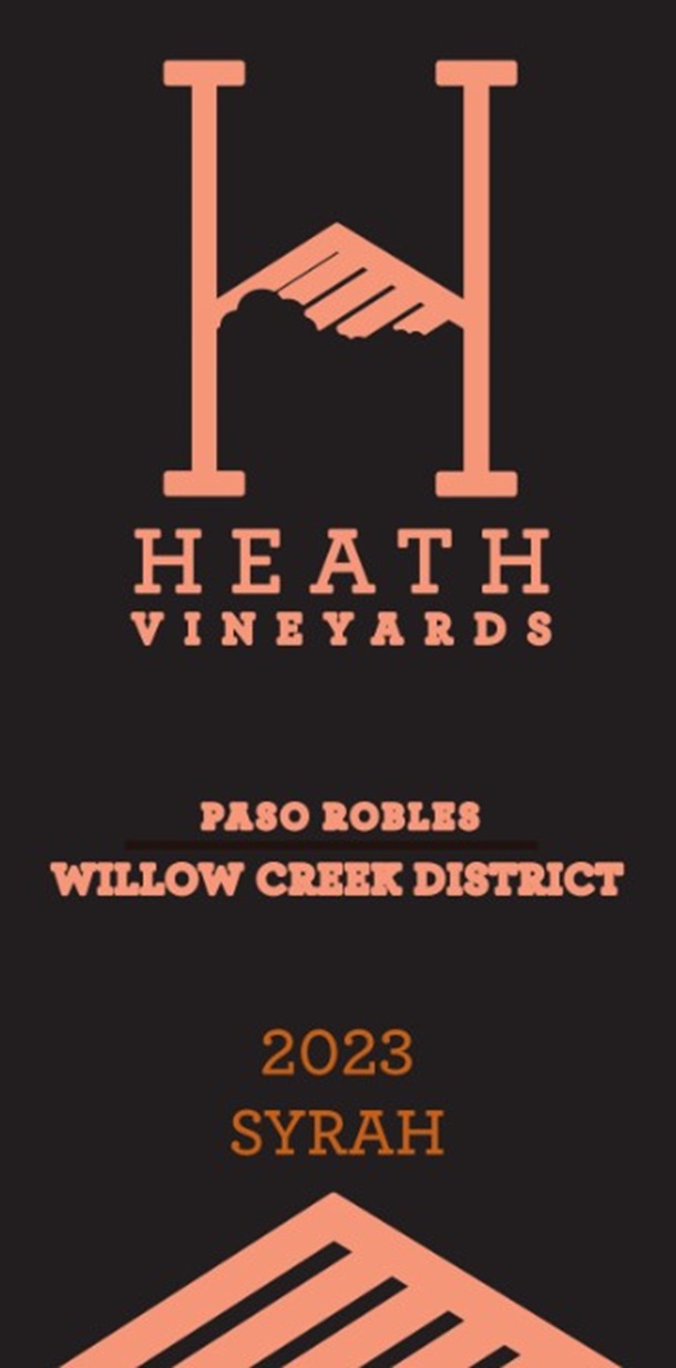 TABC label artwork for 2023 Syrah