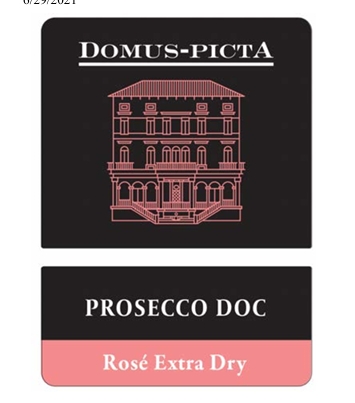 TABC label artwork for DOMUS PICTA ROSE