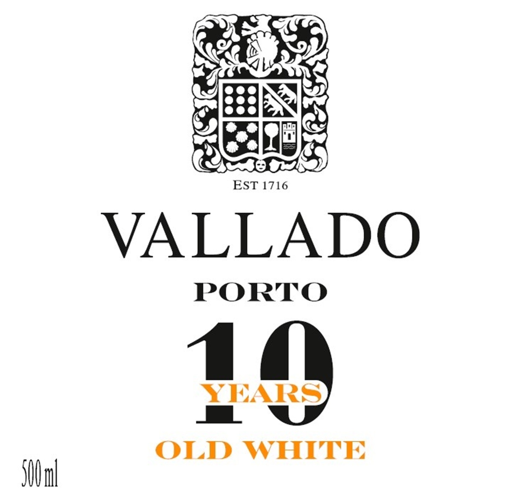 TABC label artwork for Vallado 10 Years Old White Porto
