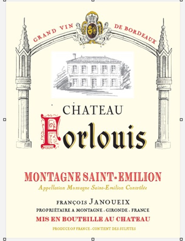 TABC label artwork for CHATEAU FORLOUIS MONTAGNE SAINT-EMILION