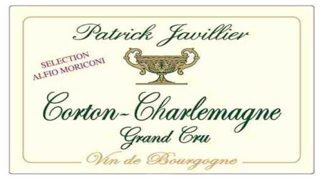 TABC label artwork for Javillier Corton Charlemagne Grand Cru