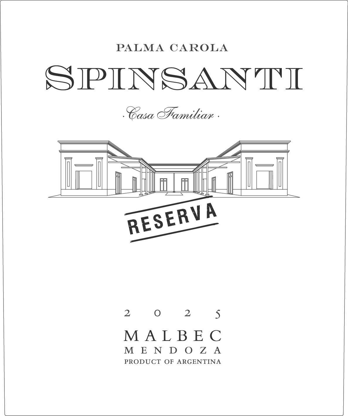 TABC label artwork for Spinsanti Reserva Malbec