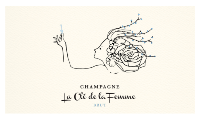 TABC label artwork for La Clé de la Femme Champagne Brut