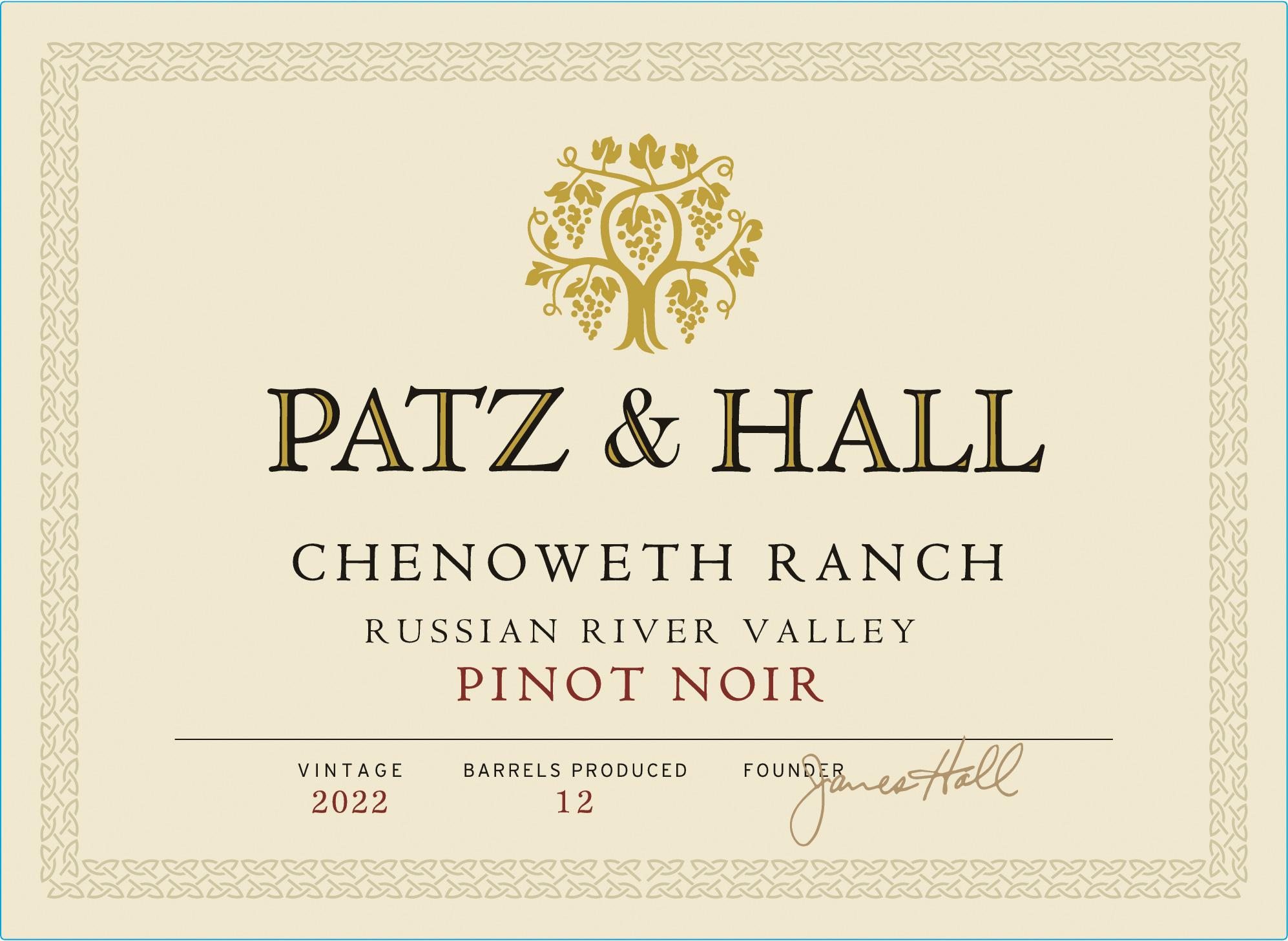 TABC label artwork for Patz & Hall Chenoweth Ranch Pinot Noir Russian River Valley