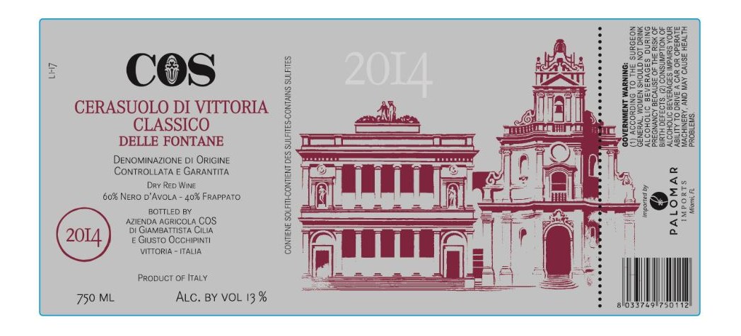 TABC label artwork for AZIENDA AGRICOLA COS DELLE FONTANE