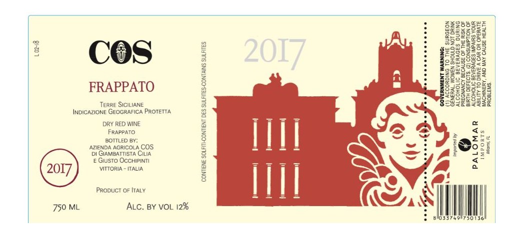 TABC label artwork for COS Frappato