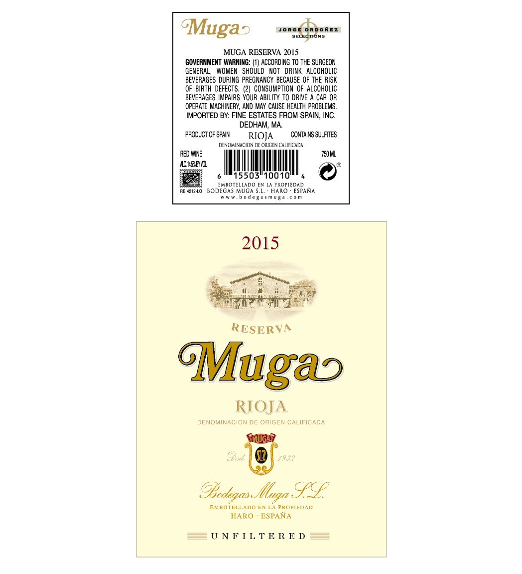 TABC label artwork for Muga Rioja Reserva