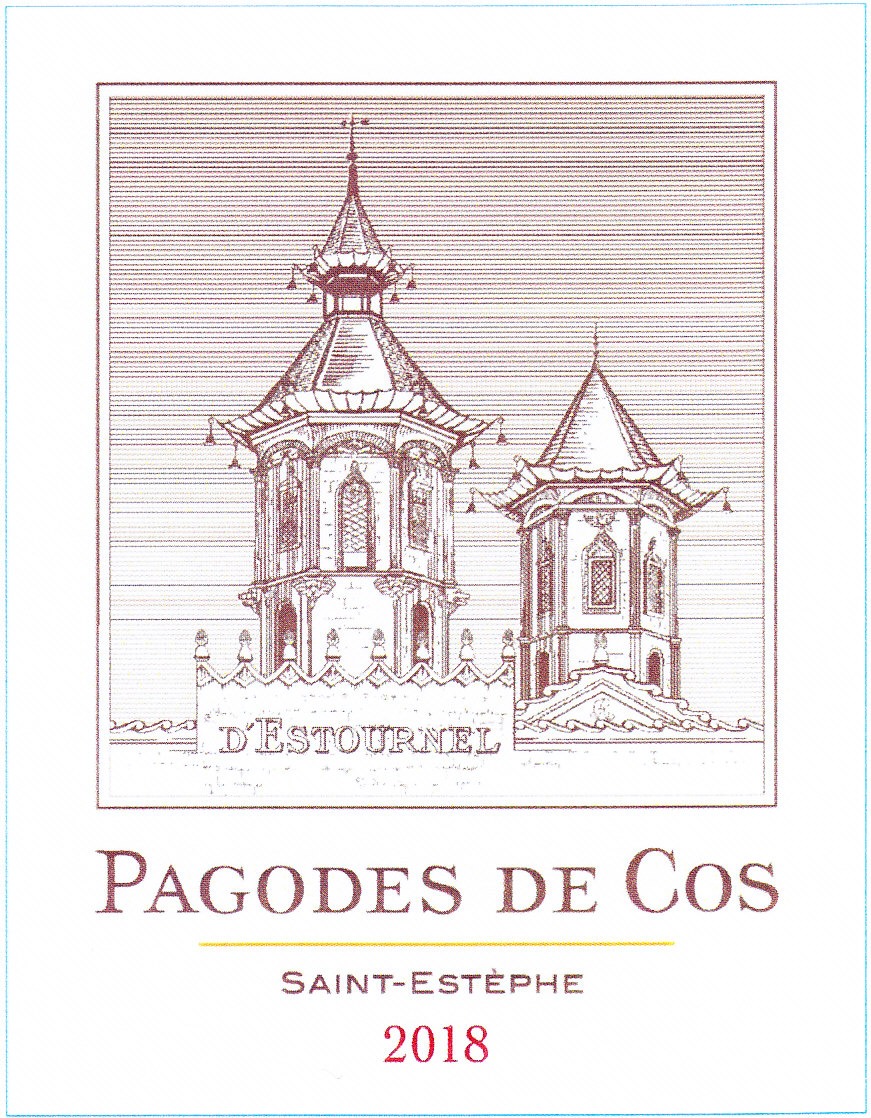 TABC label artwork for Chateau Cos d'Estournel Pagodes de Cos Saint Estephe