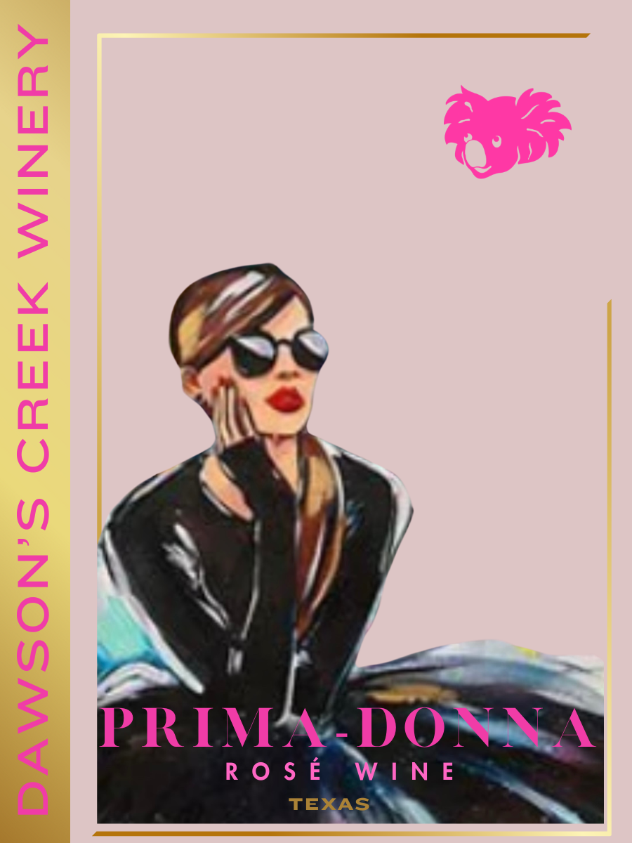 TABC label artwork for DAWSON'S CREEK WINERY PRIMA-DONNA ROSE