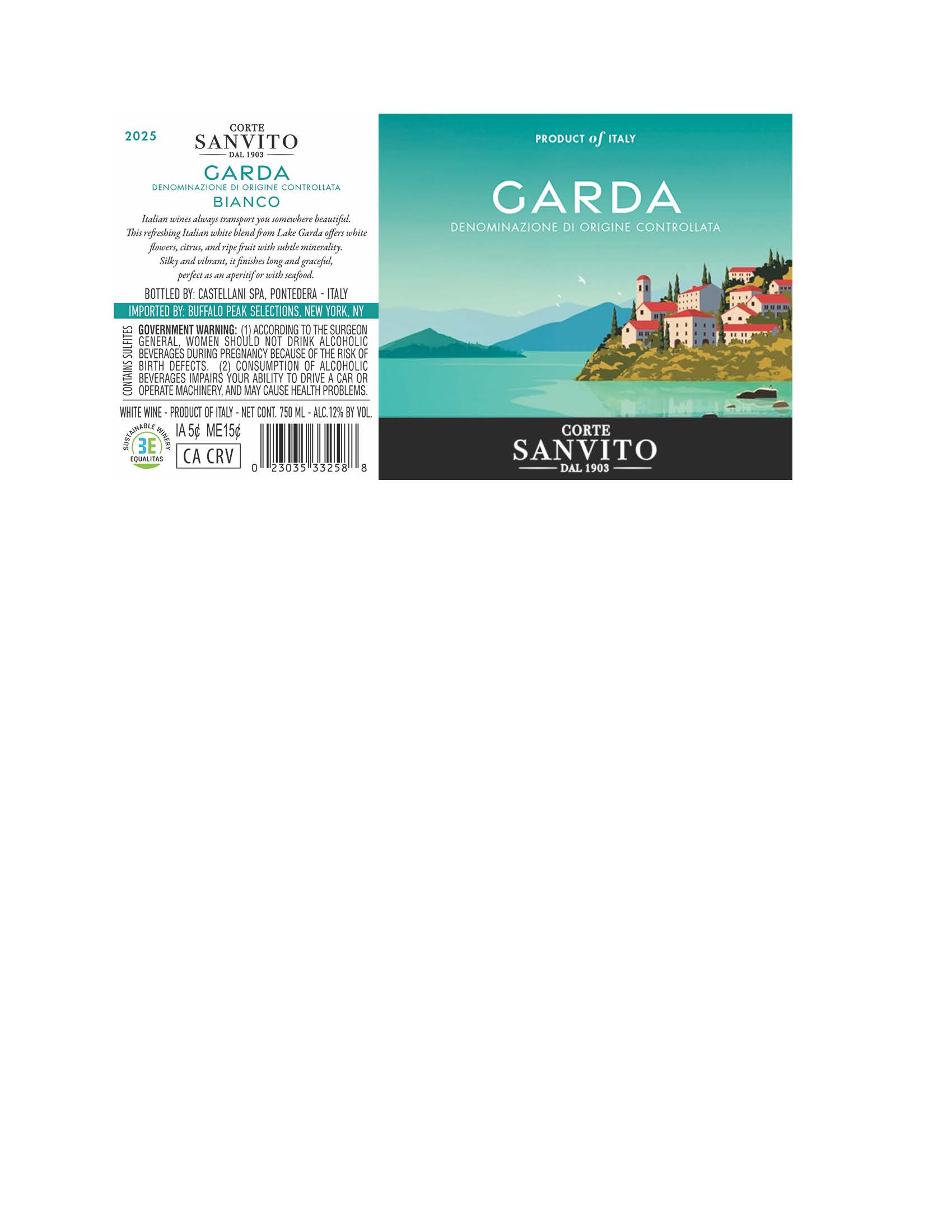 TABC label artwork for Corte Sanvito Orvieto Classico DOC