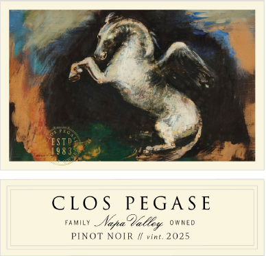 TABC label artwork for CLOS PEGASE PINOT NOIR NAPA VALLEY