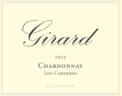TABC label artwork for GIRARD CHARDONNAY LOS CARNEROS