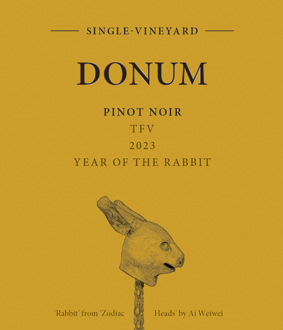 TABC label artwork for DONUM Pinot Noir TFV Los Carneros