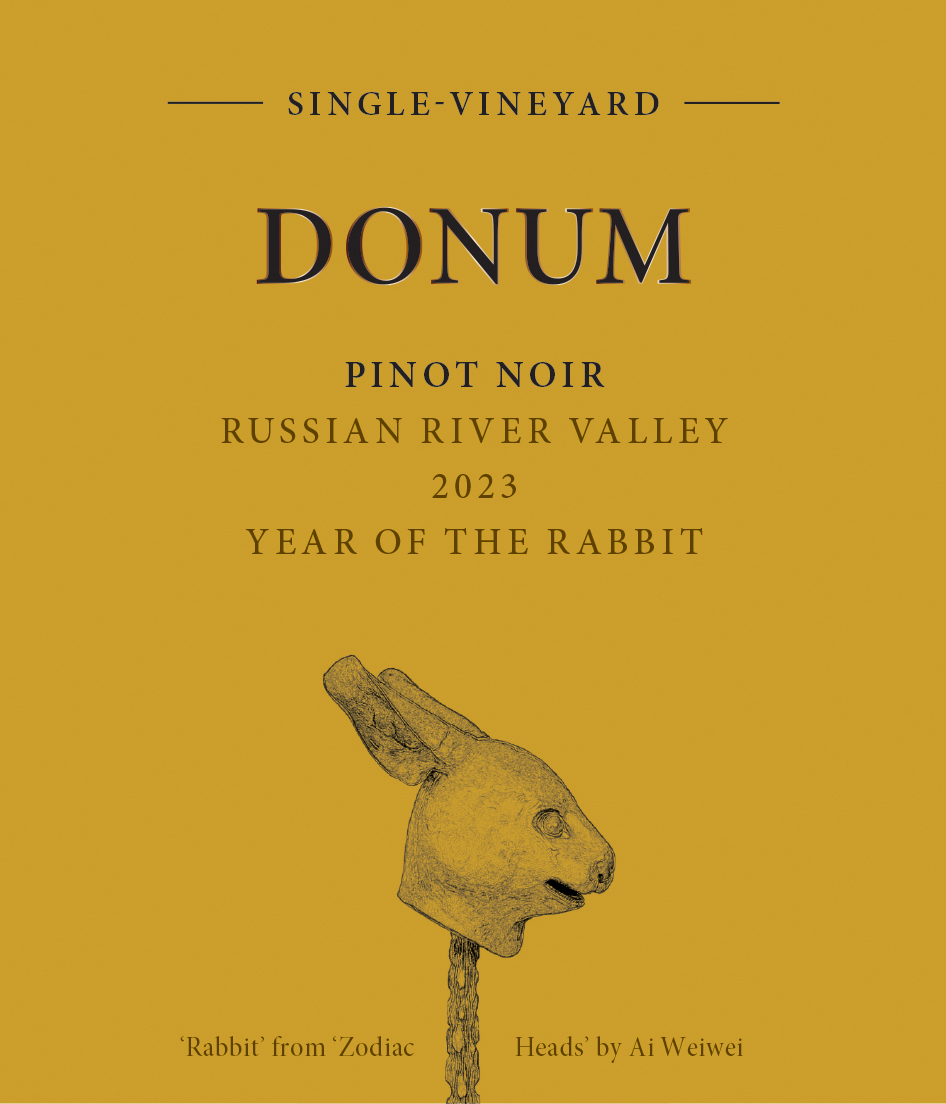 TABC label artwork for DONUM Pinot Noir Russian River Valley