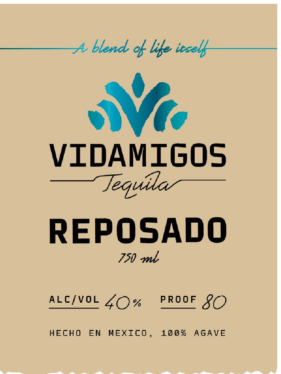 TABC label artwork for Vidamigos Reposado