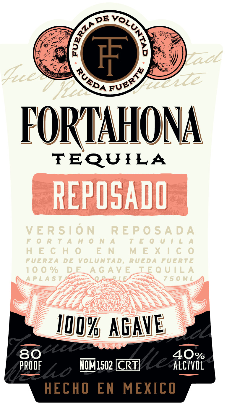 TABC label artwork for Fortahona Reposado