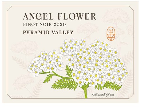 TABC label artwork for Pyramid Valley Angel Flower Pinot Noir North Canterbury