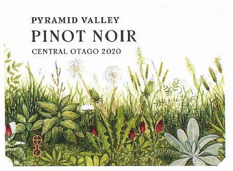 TABC label artwork for Pyramid Valley Pinot Noir Manata Central Otago