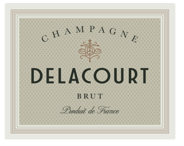 TABC label artwork for Marks & Spencer Delacourt Brut Champagne