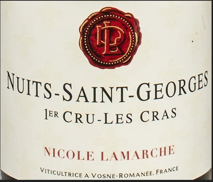 TABC label artwork for NICOLE LAMARCHE LES CRAS
