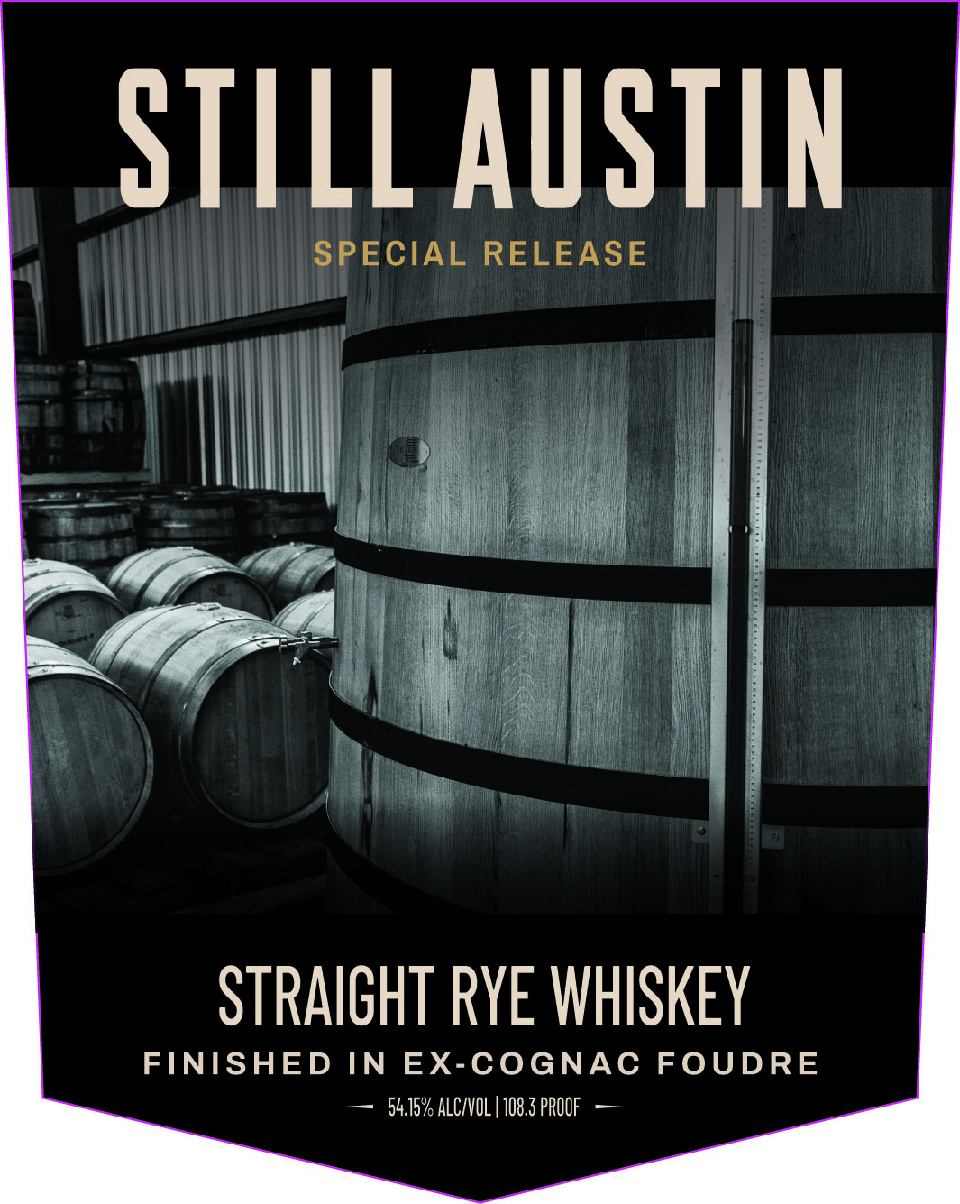 TABC label artwork for Still Austin Special Release - Straight Rye Whiskey