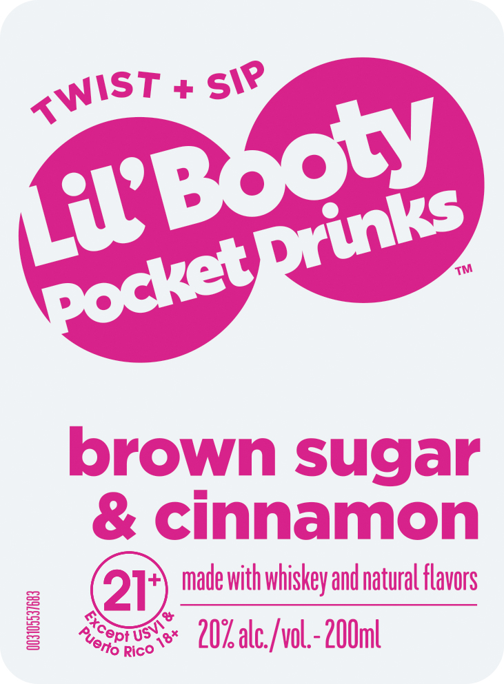 TABC label artwork for LIL' BOOTY POCKET DRINKS Brown Sugar & Cinnamon