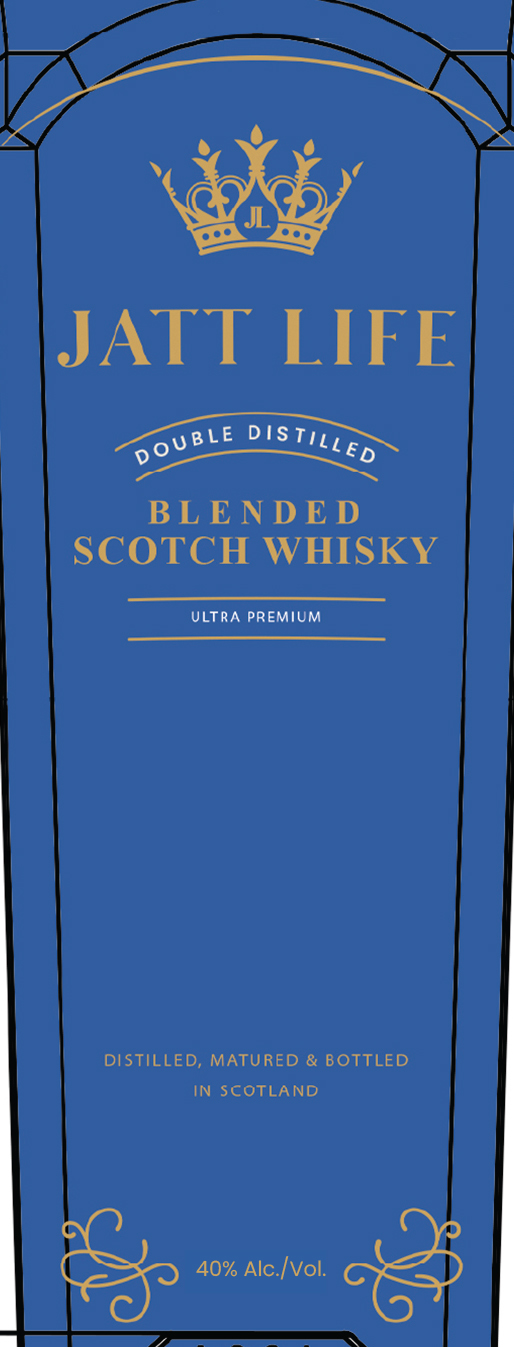 TABC label artwork for JATTLIFE SCOTCH WHISKY