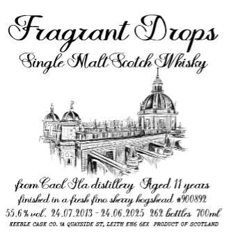 TABC label artwork for FRAGRANT DROPS Sherry Hogshead