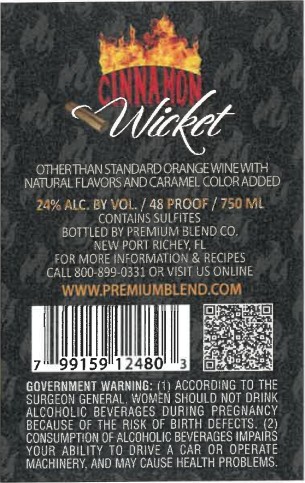 TABC label artwork for Cinnamon Wicket