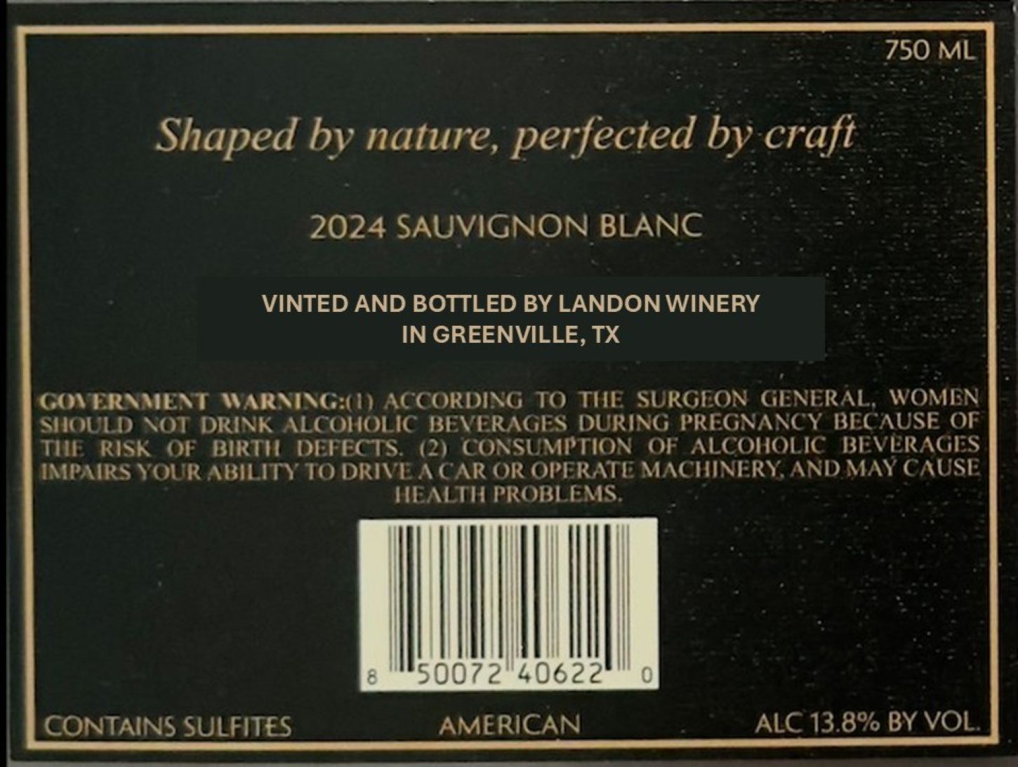 TABC label artwork for Pinnacle Sauvignon Blanc