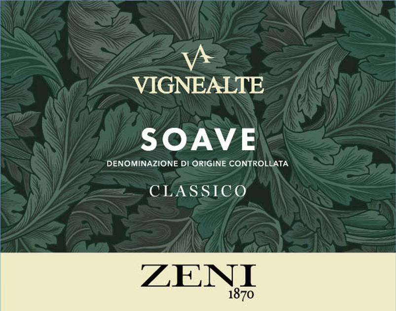 TABC label artwork for ZENI VIGNEALTE SOAVE