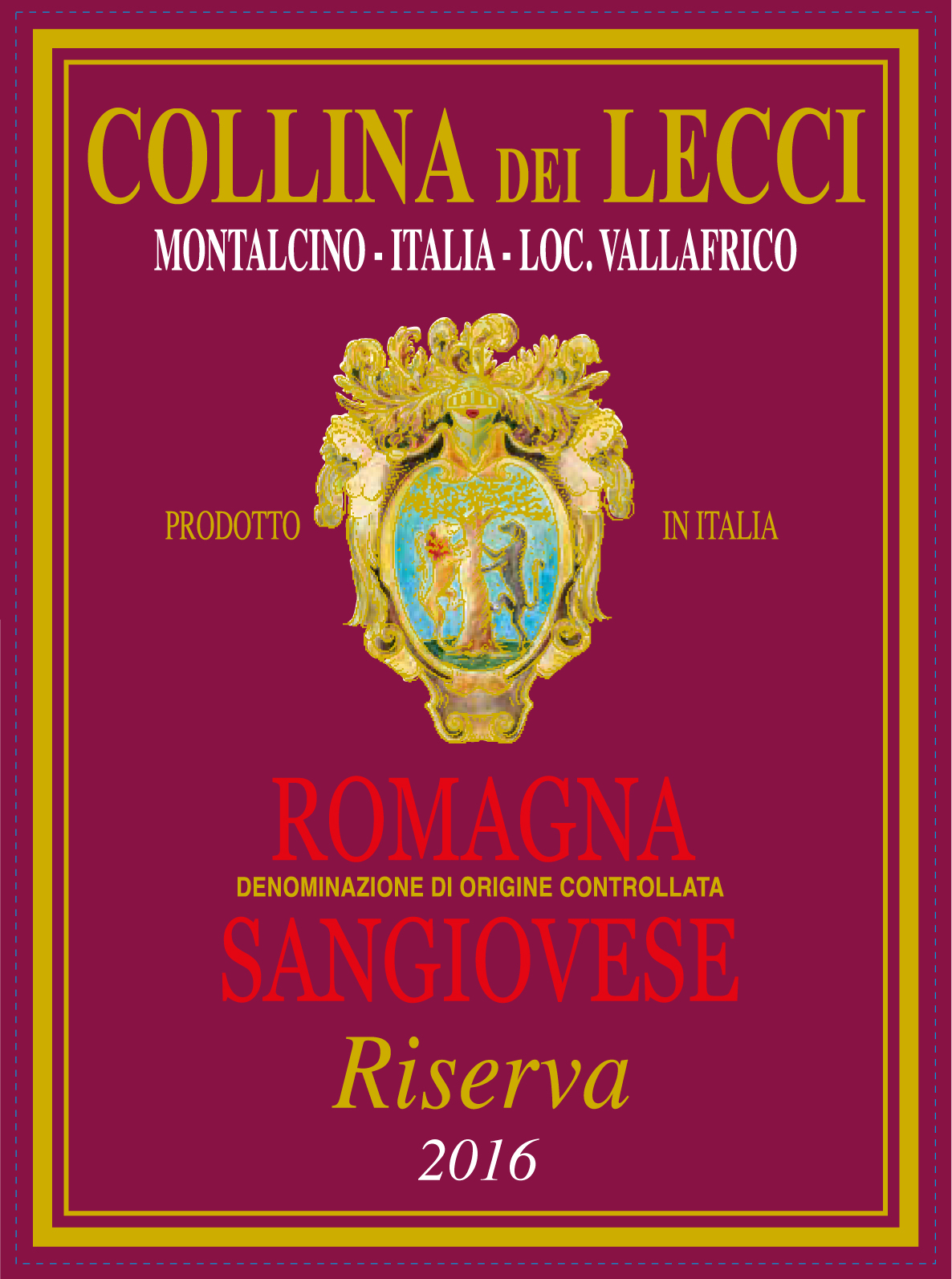 TABC label artwork for COLLINA DEI LECCI SANGIOVESE