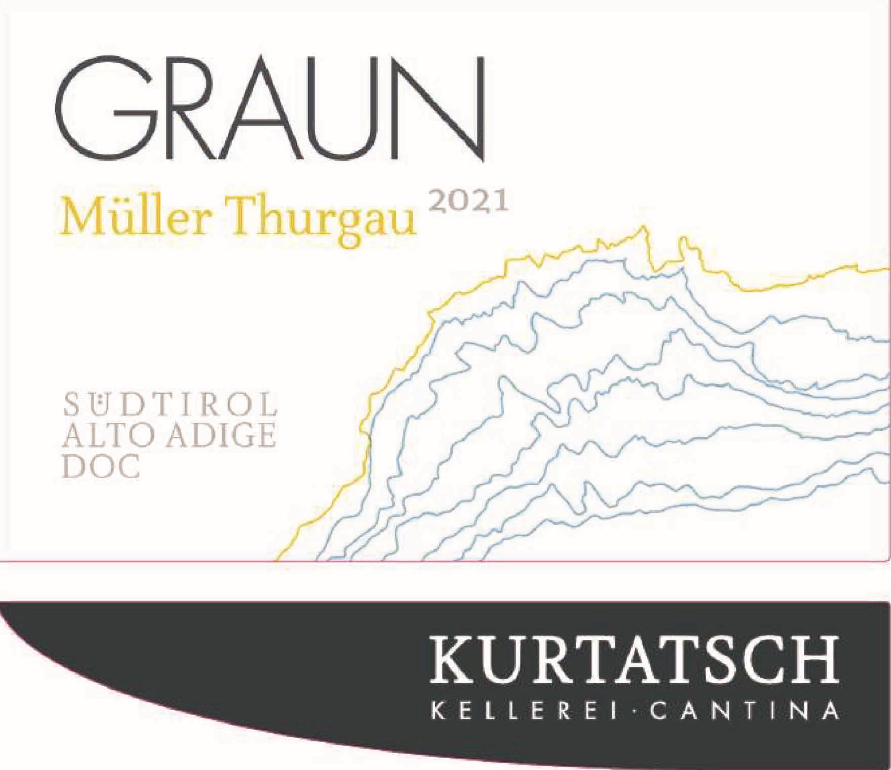 TABC label artwork for KURTATSCH GRAUN MULLER THURGAU