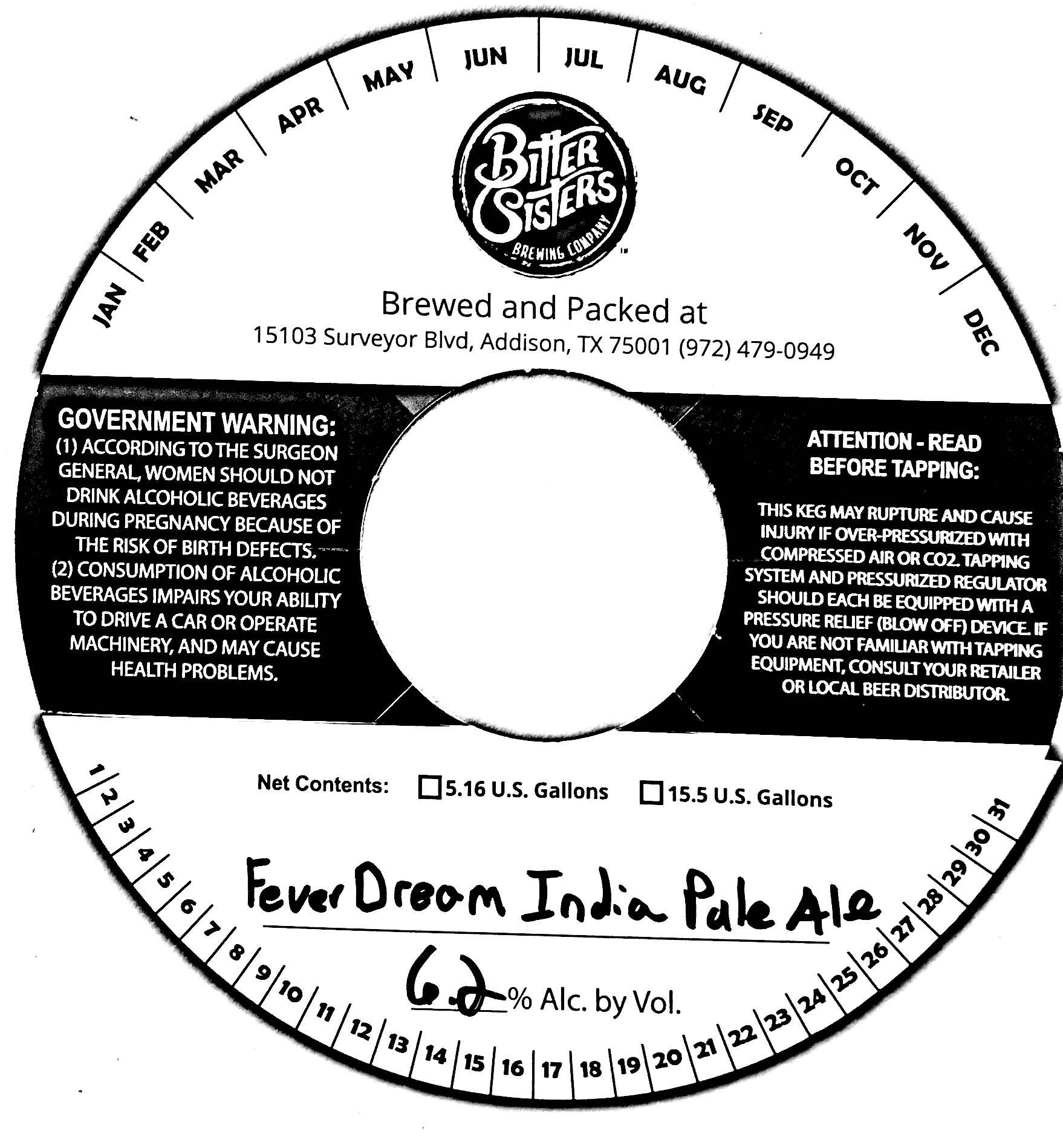 TABC label artwork for Fever Dream