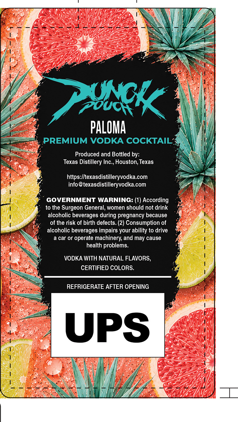 TABC label artwork for Punch Pouch - Paloma