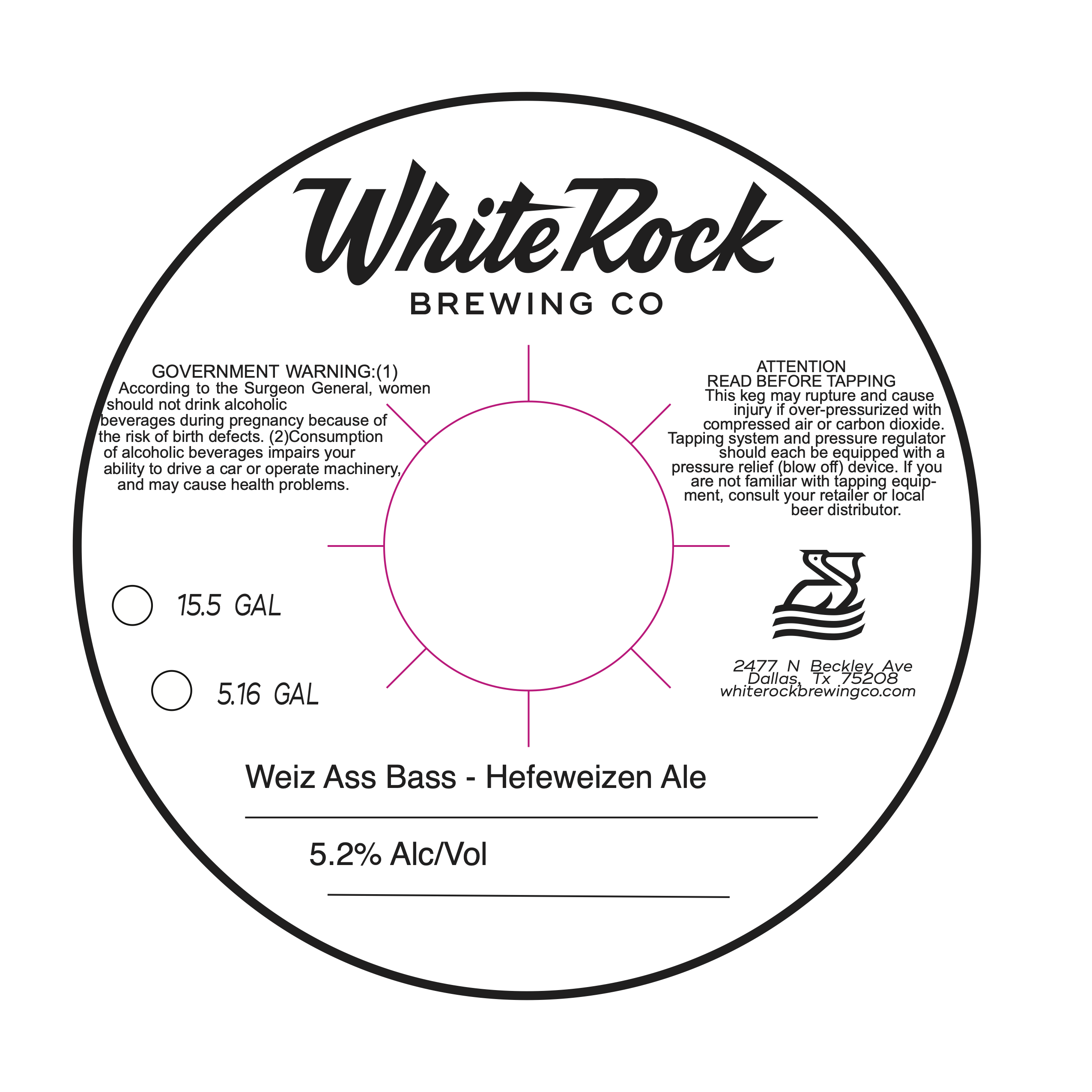 TABC label artwork for Weiz Ass Bass
