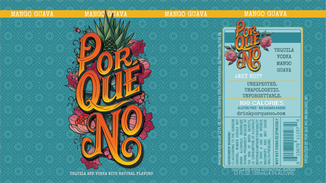 TABC label artwork for Por Que No Mango Guava