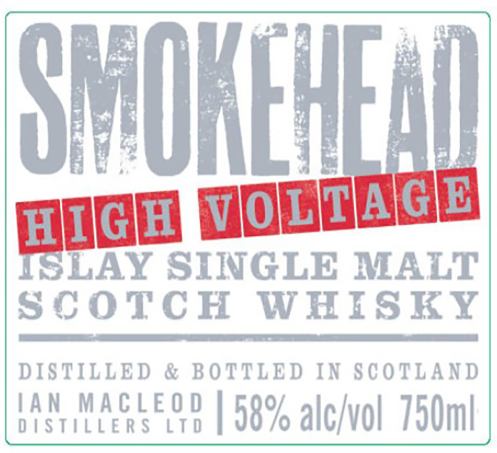 TABC label artwork for Smokehead High Voltage Islay Single Malt Scotch Whisky