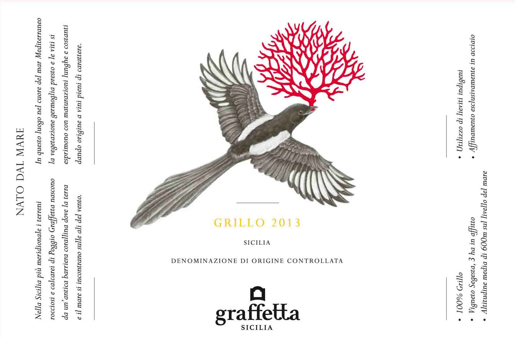 TABC label artwork for GRAFFETTA GRILLO