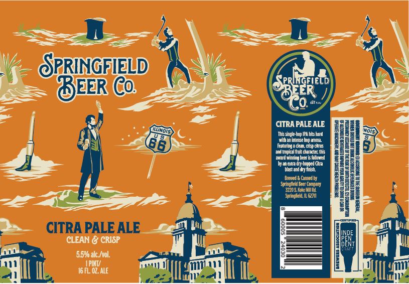 TABC label artwork for Citra Pale Ale